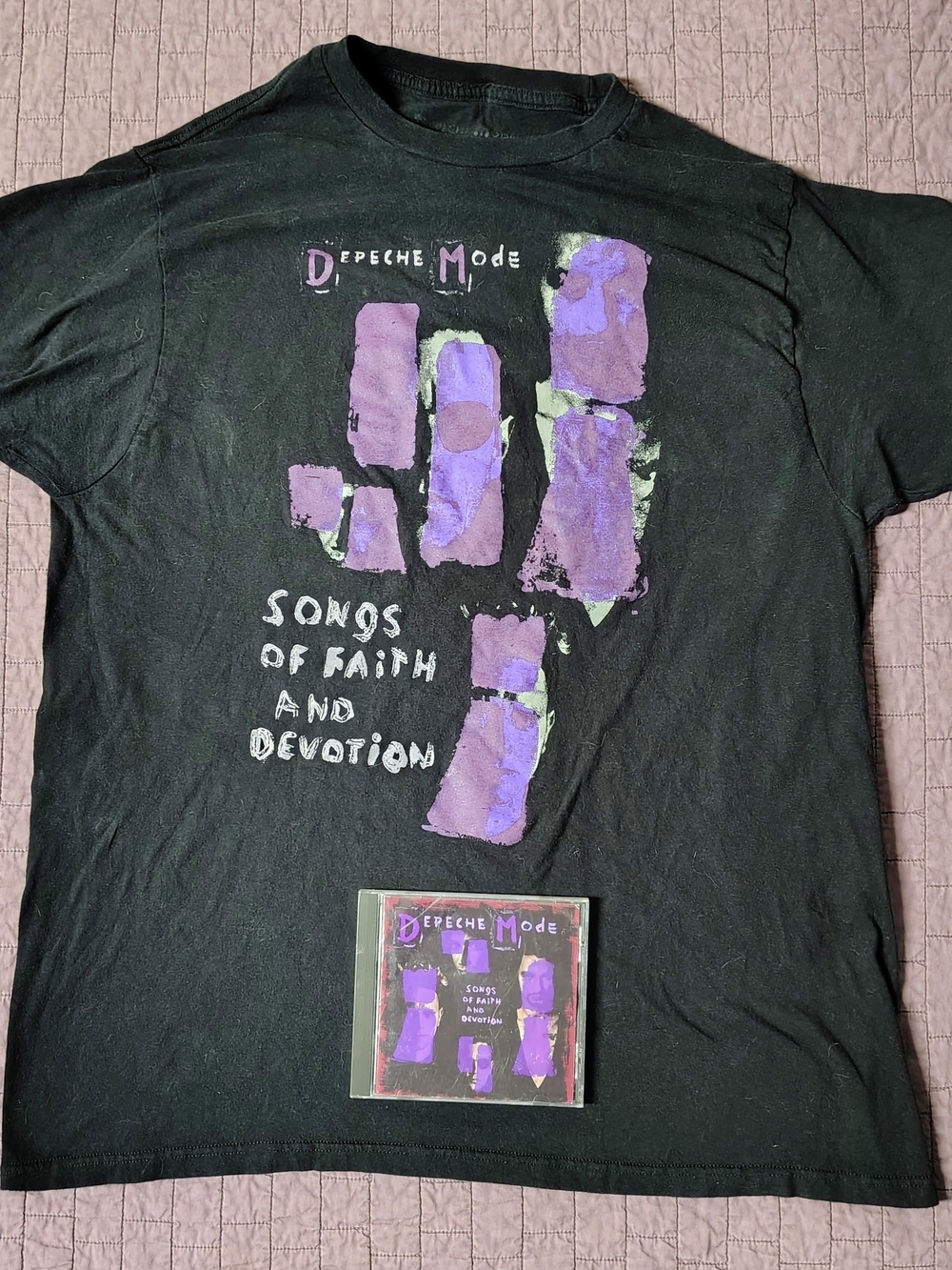Depeche Mode "Songs of Faith and Devotion" T-Shirt & CD Bundle